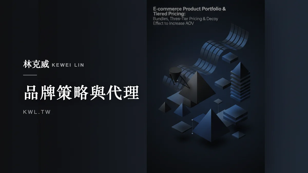 品牌策略與代理｜電商產品組合與定價分層：組合包、三層定價與誘餌效應提升客單